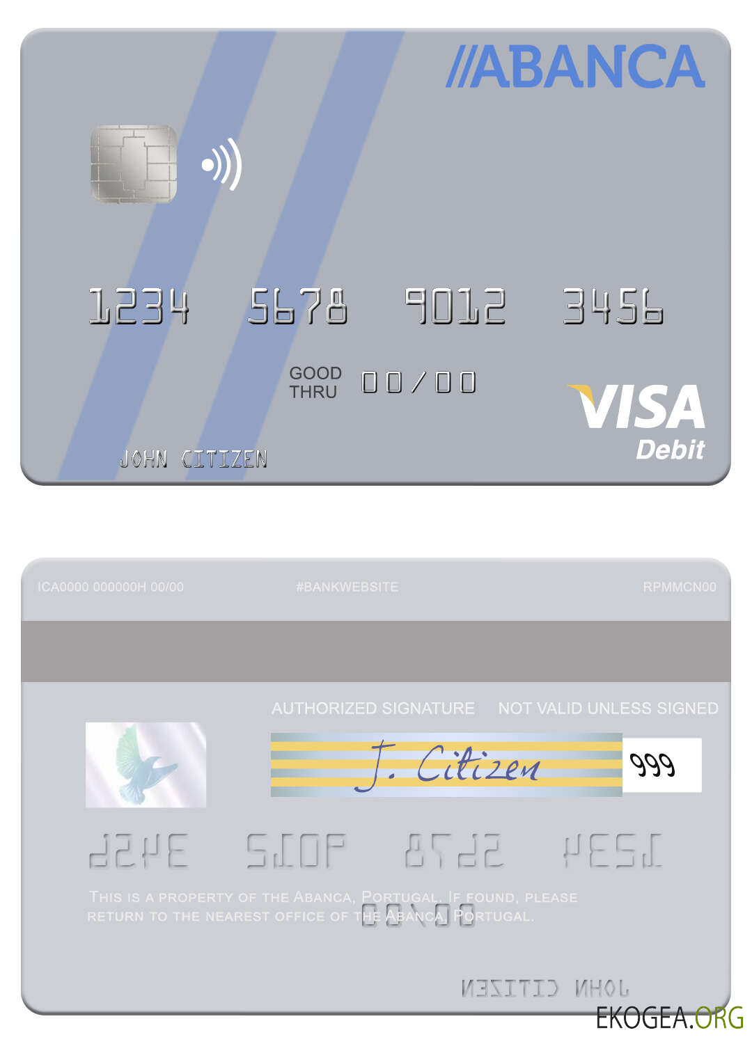 Carte de débit visa Portugal Abanca